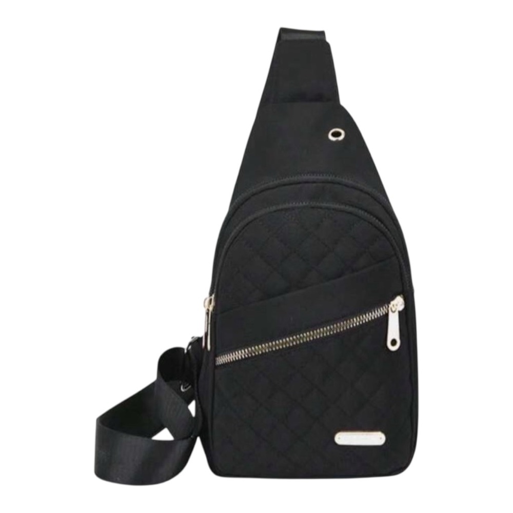 PRICE IS FIRM - Chic Quilted Black Crossbody Bag - Picture 1 of 3